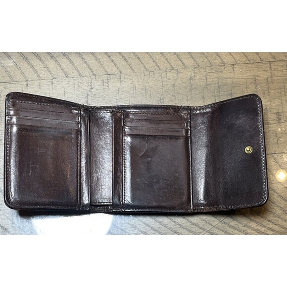 Vtg Coach Patricia Legacy purse Saddle Bag leather Brown matching wallet set - Picture 14 of 16